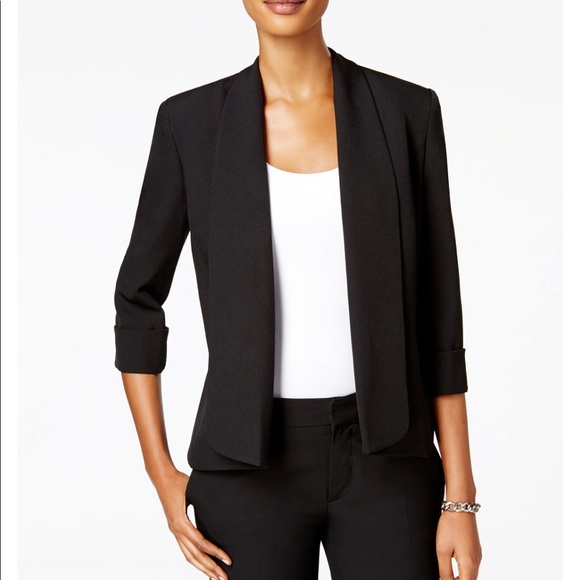 Kasper Jackets & Blazers - Kasper black open jacket